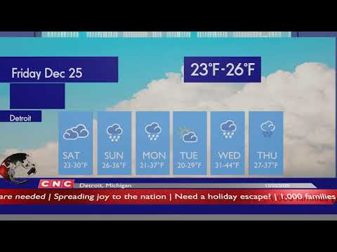 Weather Forecast Detroit, Michigan  ▶ Detroit weather Forecast and local news 12/25/2020