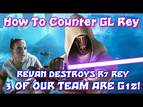 SWGOH - How To Counter GL Rey Guide - JKR Best Galactic Legend Rey Counter! -  3 G12S IN OUR SQUAD!