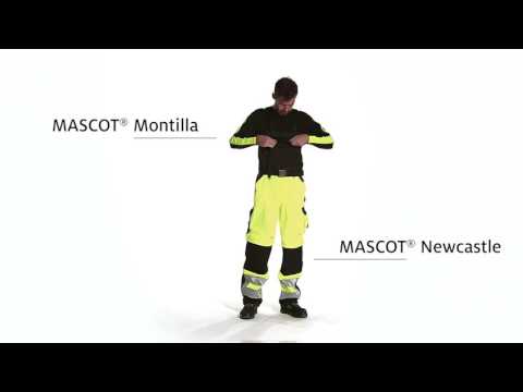 Hängselbyxor med knäfickor Mascot Safe 15569-860