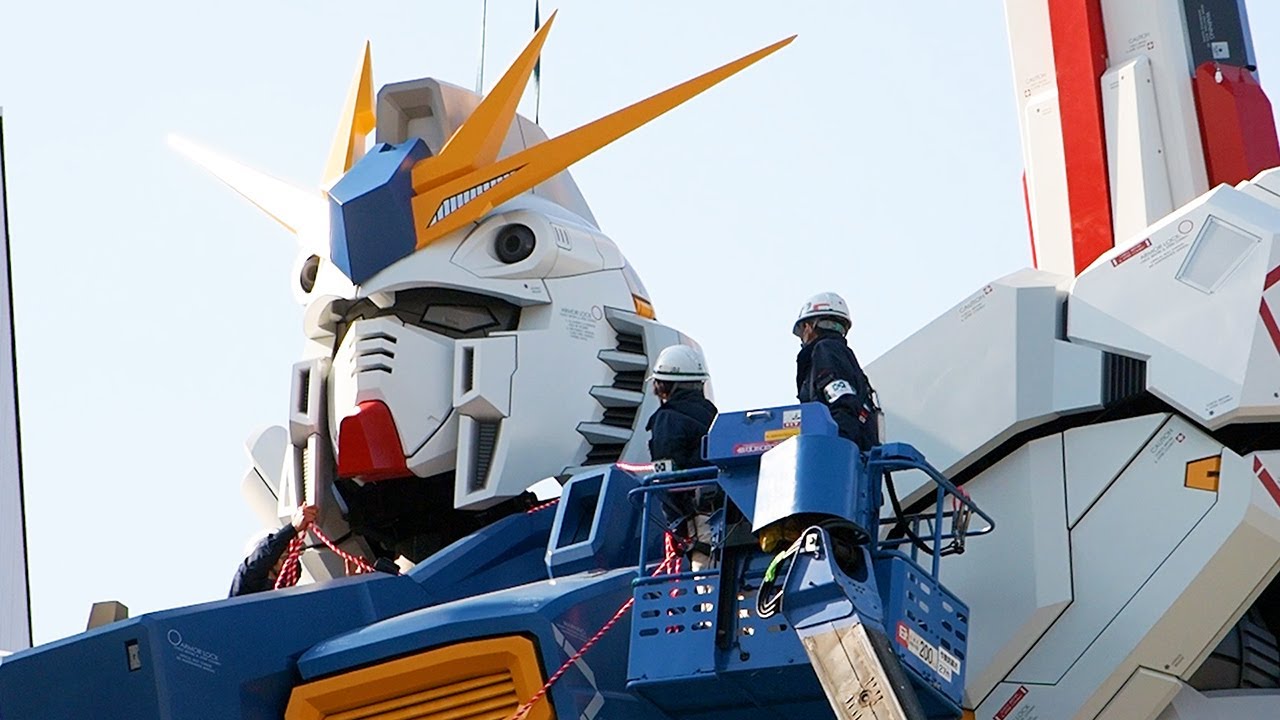 ［ららぽーと福岡］ラフターでのニューガンダム上頭式［実物大立像］