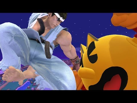 Super Smash Bros. for Wii U: Offline: Carls493 (Pac-Man) Vs. lehaunts (Ryu) *Take 3*