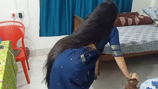 Download lagu Very beautiful open long hair beauty 💞 mp3