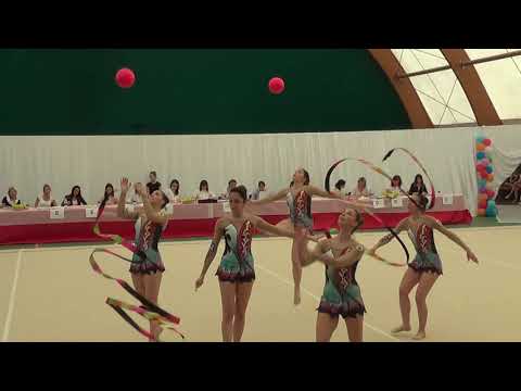 COLLETTIVO SQUADRA OPEN 3 PALLE-2 NASTRI. Ginnastica ritmica soc."Panaro Modena"