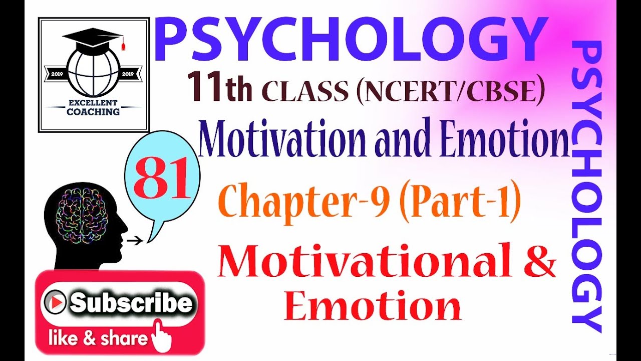 #Psychology||#11th||#Motivation and Emotion||#Motivational & Emotion||#Chapter 9||#Part 1