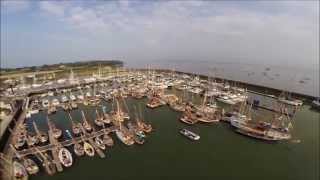 preview picture of video 'Yarmouth Old Gaffers Festival 2014 , from the Air'