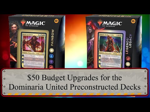 Two Deck Special! Let's upgrade the Dominaria United Preconstructed Commander Decks for only $50