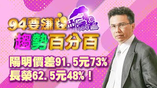 陽明價差91.5元73% 長榮62.5元