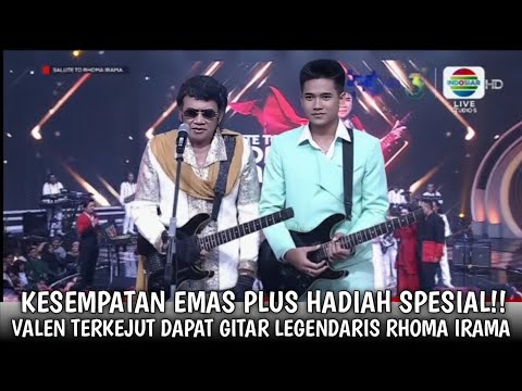 Valen was shocked!! Haji Rhoma Irama gave his legendary guitar love to Valen after duetting with ...