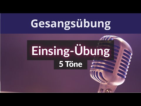 Gesangsübung zum Einsingen | 5 Töne (Quinten) Frauenstimme ♫ Felicitas Falke ♫