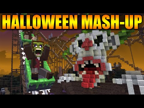 ECKOSOLDIER - ★Minecraft Xbox 360 + PS3: NEW Halloween Mash Up Pack - Texturepack, Themed World, Skins & MORE★
