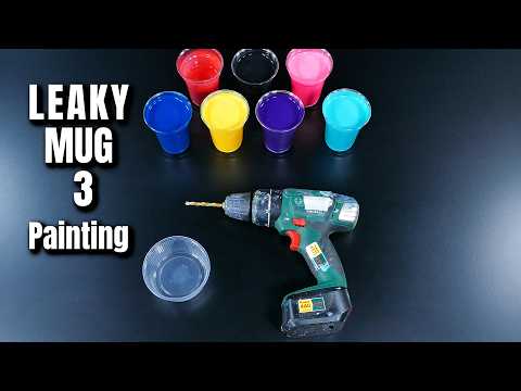 Der löchrige Becher 3 – Jetzt wird’s bunt! – Pour Painting mit Tiktus