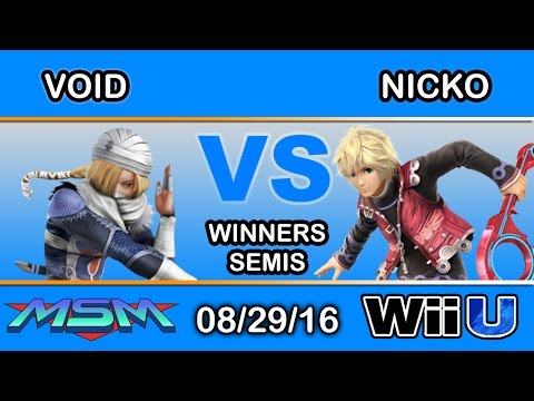 MSM 63 - CLG | VoiD (Sheik) Vs. 2Scoops | Nicko (Shulk) Winners Semis - Smash Wii U