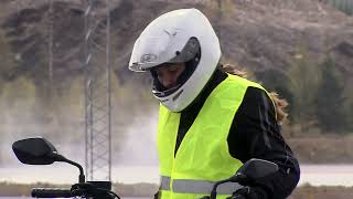 Motorcykelmanövreringstest | Trafikverket