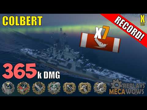 Cruiser Colbert 7 Kills & 365k Damage | World of Warships Gameplay