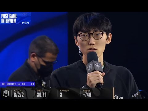 DWG Nuguri interview - Worlds 2022 Day 4