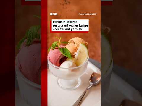Michelin-starred restaurateur faces jail for using ants as dessert garnish. #SouthKorea #BBCNews