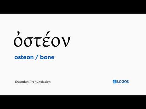 How to pronounce Osteon in Biblical Greek - (ὀστέον / bone)