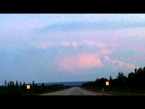 Crazy looking cloud with lightning