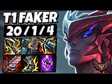 T1 Faker Yone TOP vs Renekton - Patch 13.21 Korea Grandmaster ✅