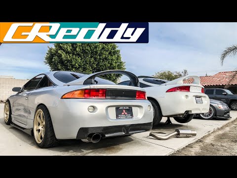 MITSUBISHI ECLIPSE EXHAUST INSTALL !!