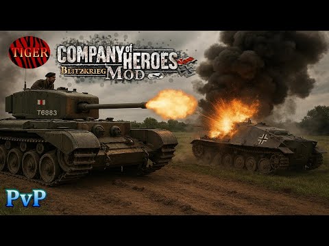 CoH Blitzkrieg Mod PvP _ vs Lublu Pyatigorsk - 2v2 Gameplay
