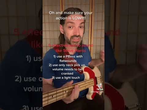 5 effective tips to sound like Steve Harris #shorts #bass