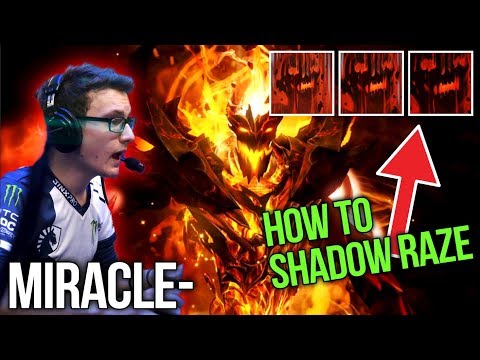 Miracle- Amazing Shadow Fiend - How to Triple Shadow Raze - Dota 2