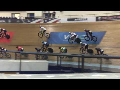 2019 USAC Track National Championships M17-18 International Omnium Full Scratch Race @velosportsctr