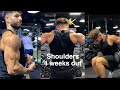 Shoulder Workout | Q&A | 4 WEEKS OUT | Road To My First Competition EP.5