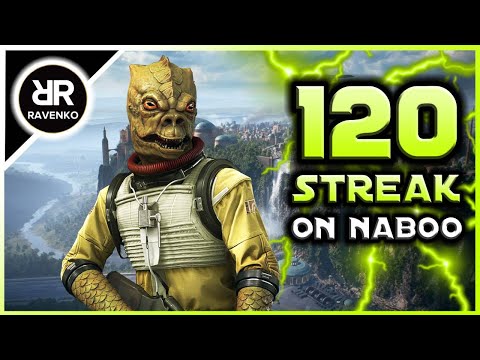 120 Bossk Killstreak on Naboo (Star Wars Battlefront 2 - Galactic Assault)