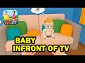 Mother Life Family Simulator Part 6 Baby Infront Of TV
