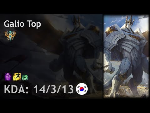 Galio Top vs Karthus - KR Challenger Patch 7.19
