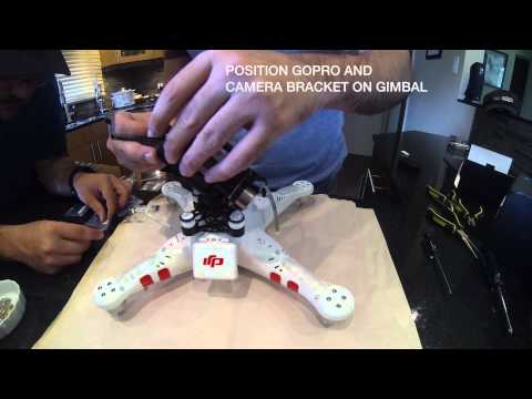 DJI Phantom 1 Zenmuse H3-3D Gimbal Install Guide - Part 06: Mounting Gimbal and Initilization