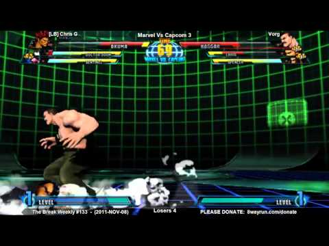 The Break Weekly #133 - MvC3 L4 - [LB] ChrisG VS Vorg