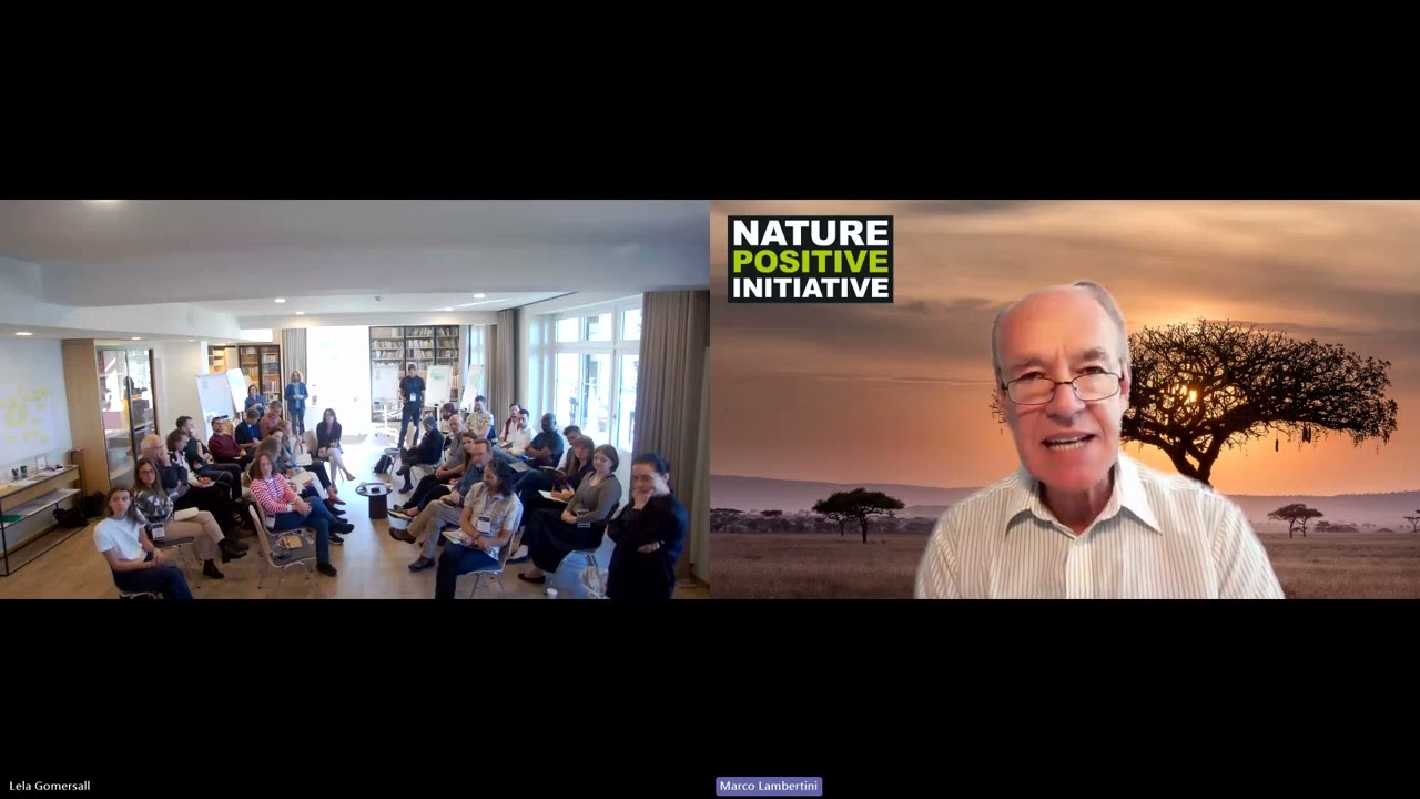 Marco Lambertini addresses the Atlas Villars Workshop on Nature Measurement Protocol