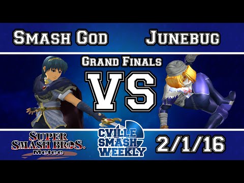 Cville Smash - HE | Smash God (Marth)) Vs. VGz Junebug (Sheik) - Grand Finals - SSBM