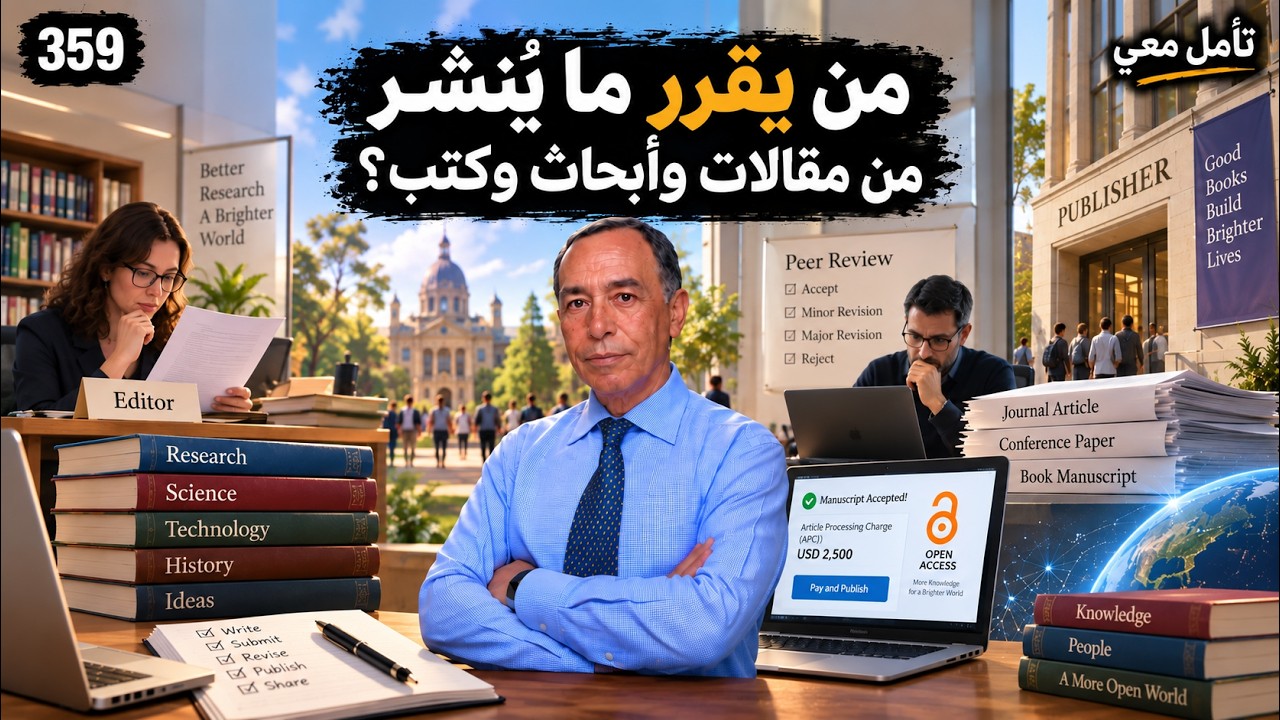 من يقرر ما يُنشر من مقالات وأبحاث وكتب؟