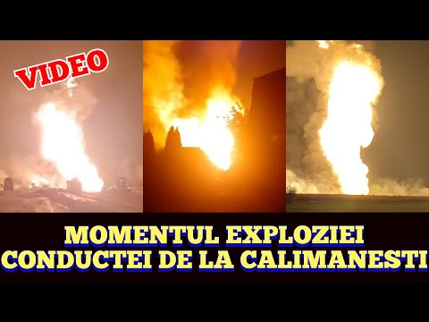 Momentul exploziei de la Calimanesti, Vrancea! O conducta de gaz, 4 oameni au murit si 5 raniti