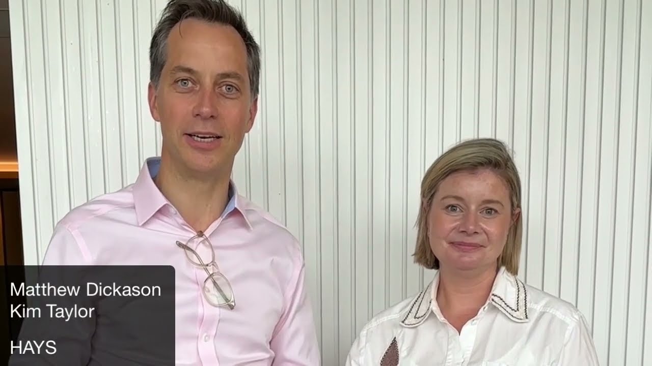 Mathew Dickason and Kim Taylor from Hays Asia Pacific
