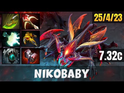 NIKOBABY Weaver BOTTOM LANE Gameplay WITH 25 KILLS | Dota 2 Full Game