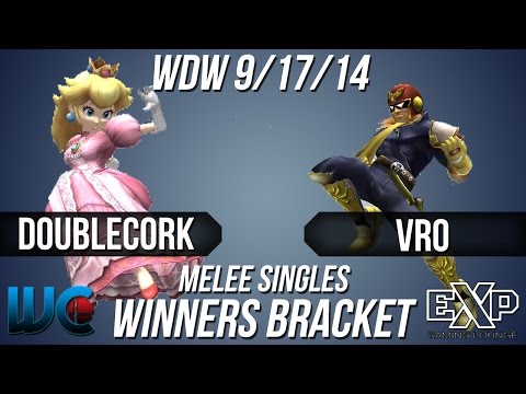 WDW 9/17/14 - Vro (Falcon) vs. Doublecork (Peach) Melee Winners Bracket