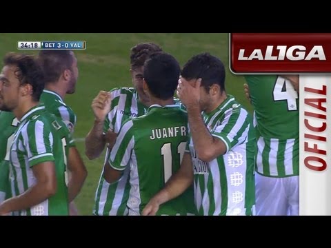 Gol de Salva Sevilla (3-0) en el Real Betis - Valencia CF - HD