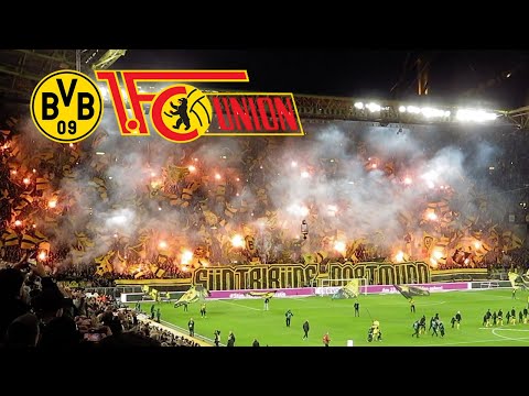 Choreo Borussia Dortmund vs Union Berlin Signal Iduna Park #bvb #pyro #pyrotechnic #bvb09