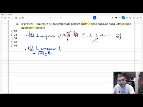 FGV (2023) - Lista de Análise combinatória