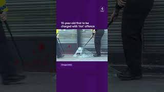 15-year-old first to be charged with 'riot' offence