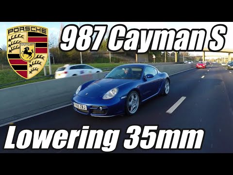 Lowering My Porsche Cayman S 987 35mm H&R Springs vlog Porsche news