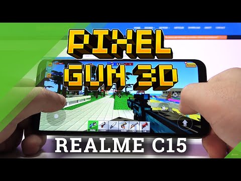 Pixel Gun 3D Gaming Checkup in Realme C15 – Short Gameplay
