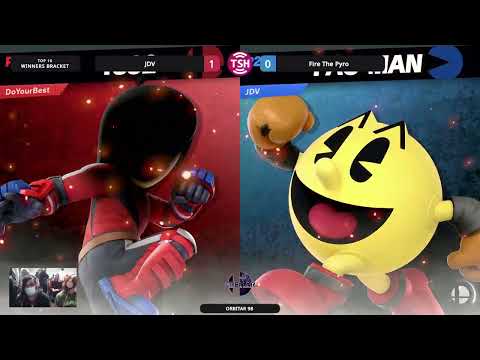 JDV (Pac-Man) vs FireThePyro (Mii Brawler) - Orbitar 98 - Winners Top 16