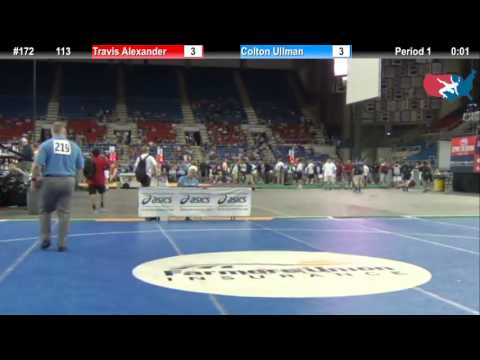 Fargo 2012 113 Round 1: Travis Alexander (New York) vs. Colton Ullman (Ohio)