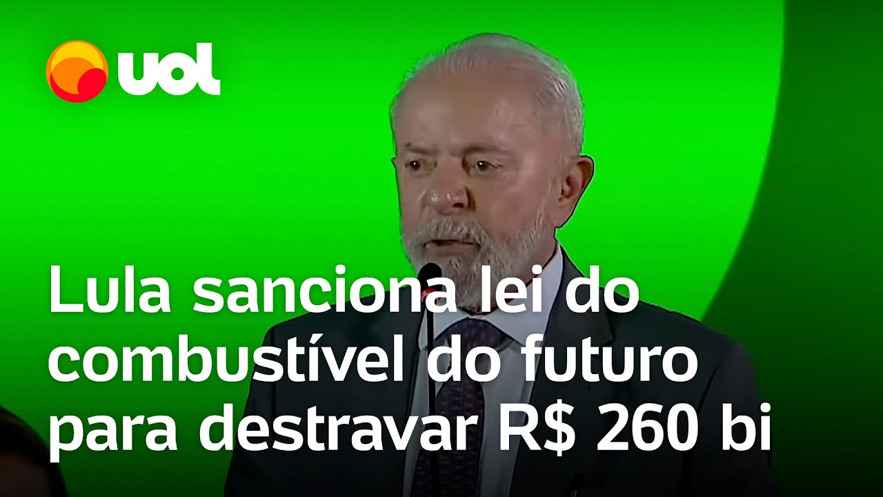 Lula sanciona lei de combustíveis do futuro e afirma que nenhum país pode competir com o Brasil